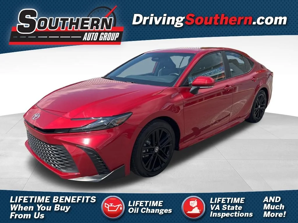 Used 2025 Red Toyota SE image 1