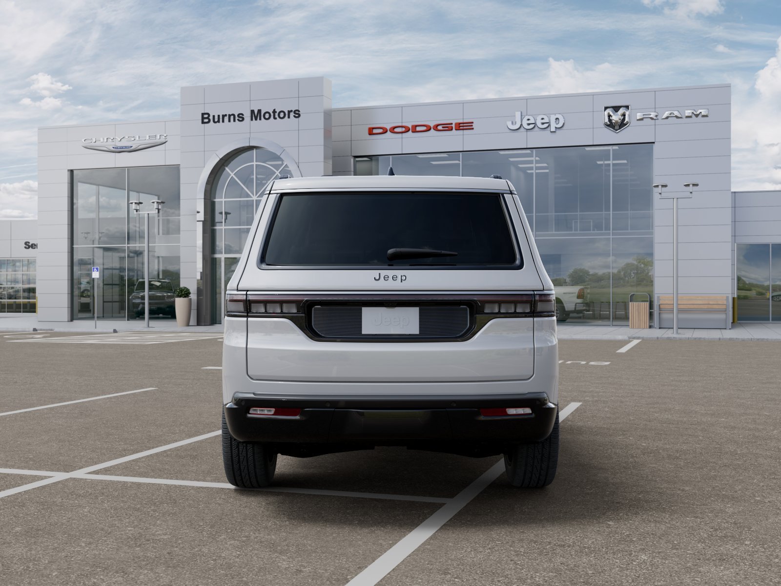 New 2026 Bright White Clear-Coat Exterior Paint Jeep 4x2 image 7