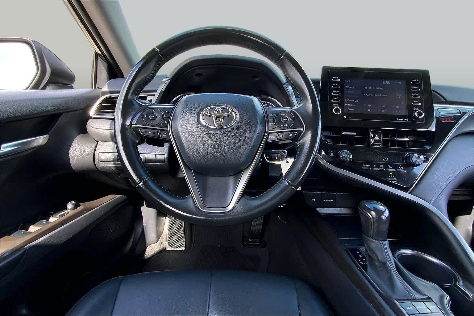 Used 2023 Midnight Black Metallic Toyota SE Nightshade image 6