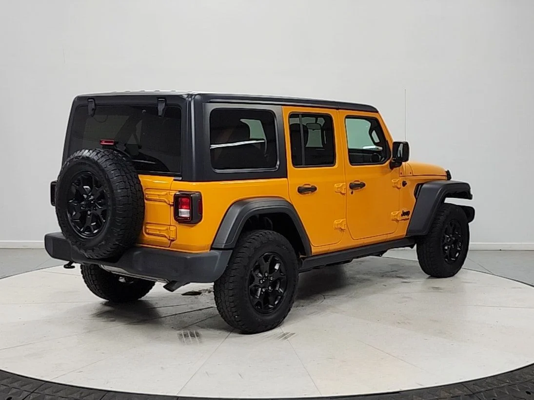 Used 2021 Orange Jeep Unlimited Willys image 7