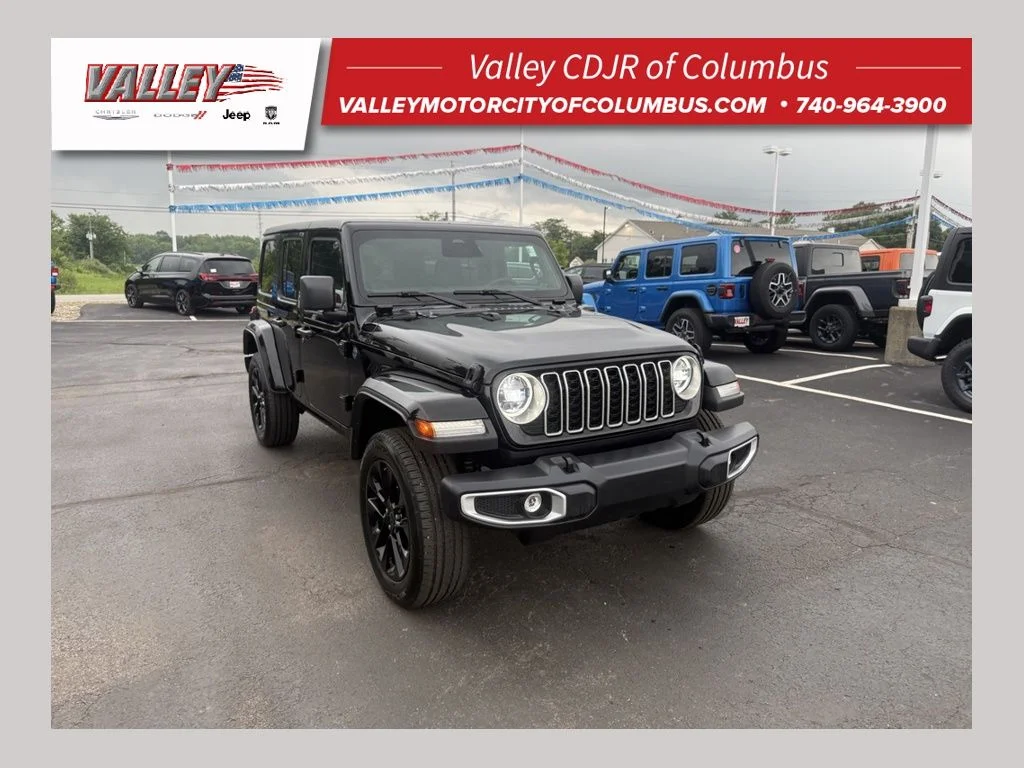Used 2025 Black Jeep Sahara 4xe image 1