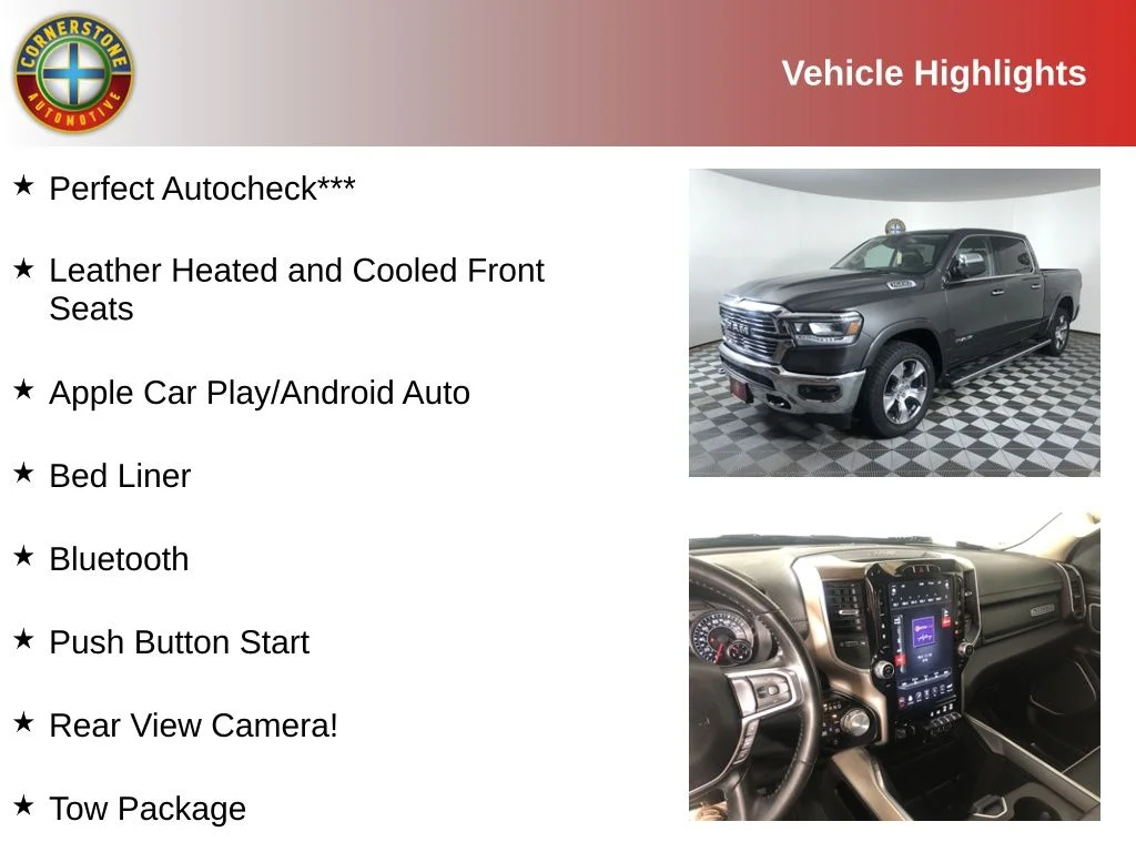 Used 2021 RAM Ram 1500 Pickup Laramie with VIN 1C6SRFJT5MN780717 for sale in Elk River, Minnesota