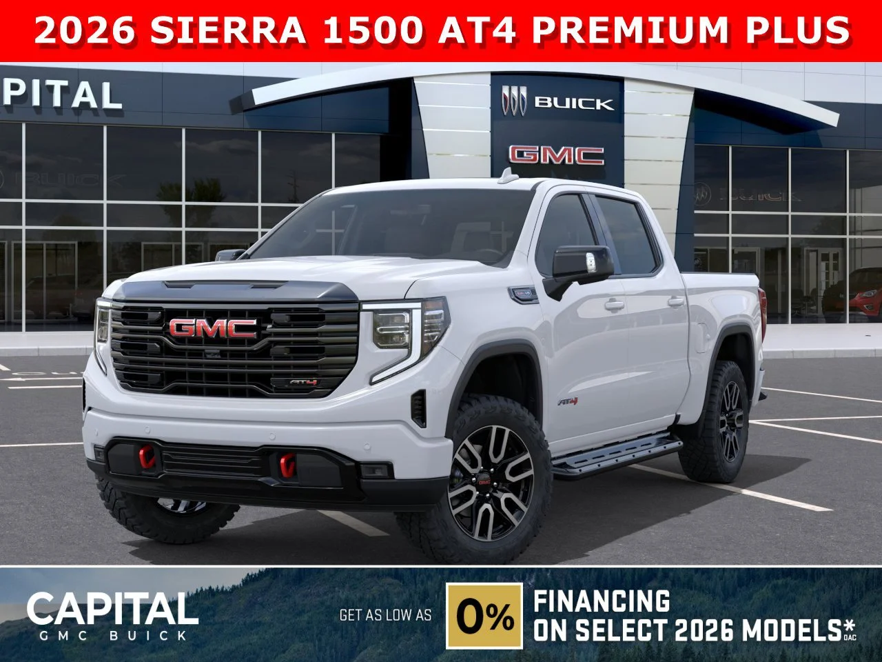 New 2026 Summit White GMC AT4 image 1