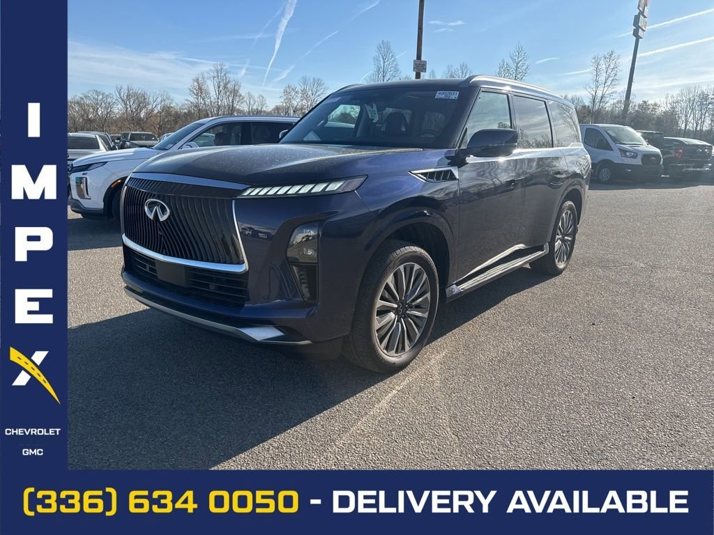 Blue 2025 INFINITI QX80 Sensory 4WD SUV / Crossover All-Wheel Drive