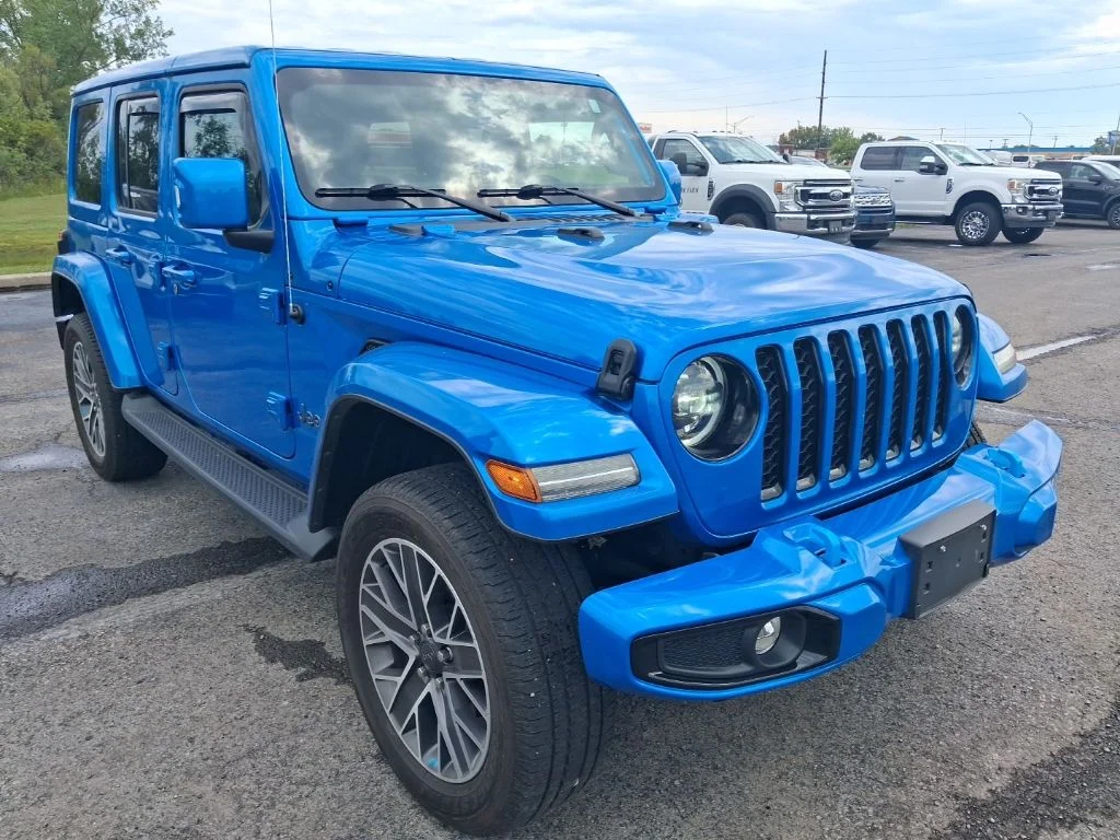 Used 2023 Hydro Blue Pearl Coat Jeep Sahara 4xe image 5