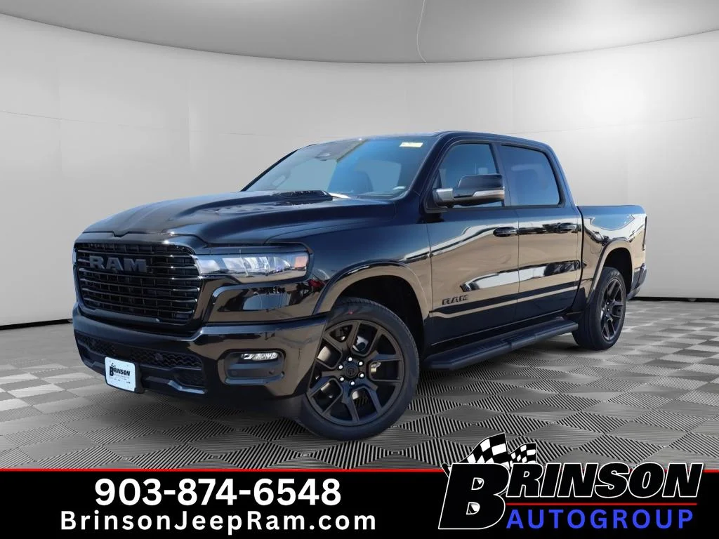 New 2026 Diamond Black Crystal Pearlcoat Ram Laramie image 1