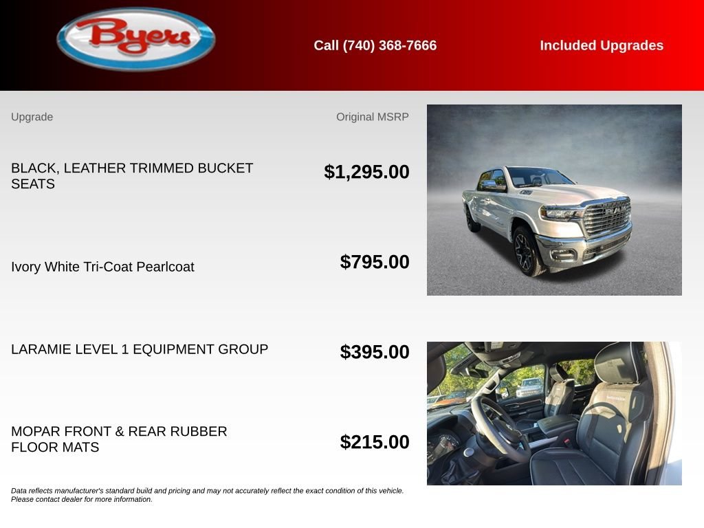 Used 2025 Ivory White Ram Laramie image 5