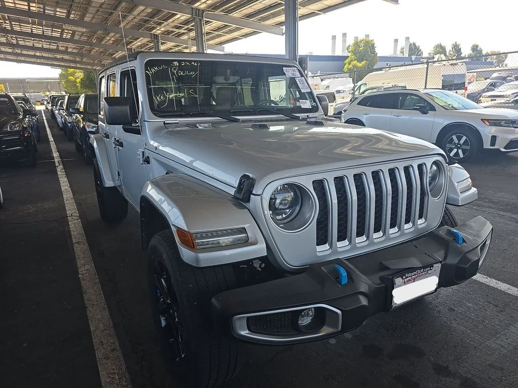 Used 2023 Silver Jeep Sahara 4xe image 3