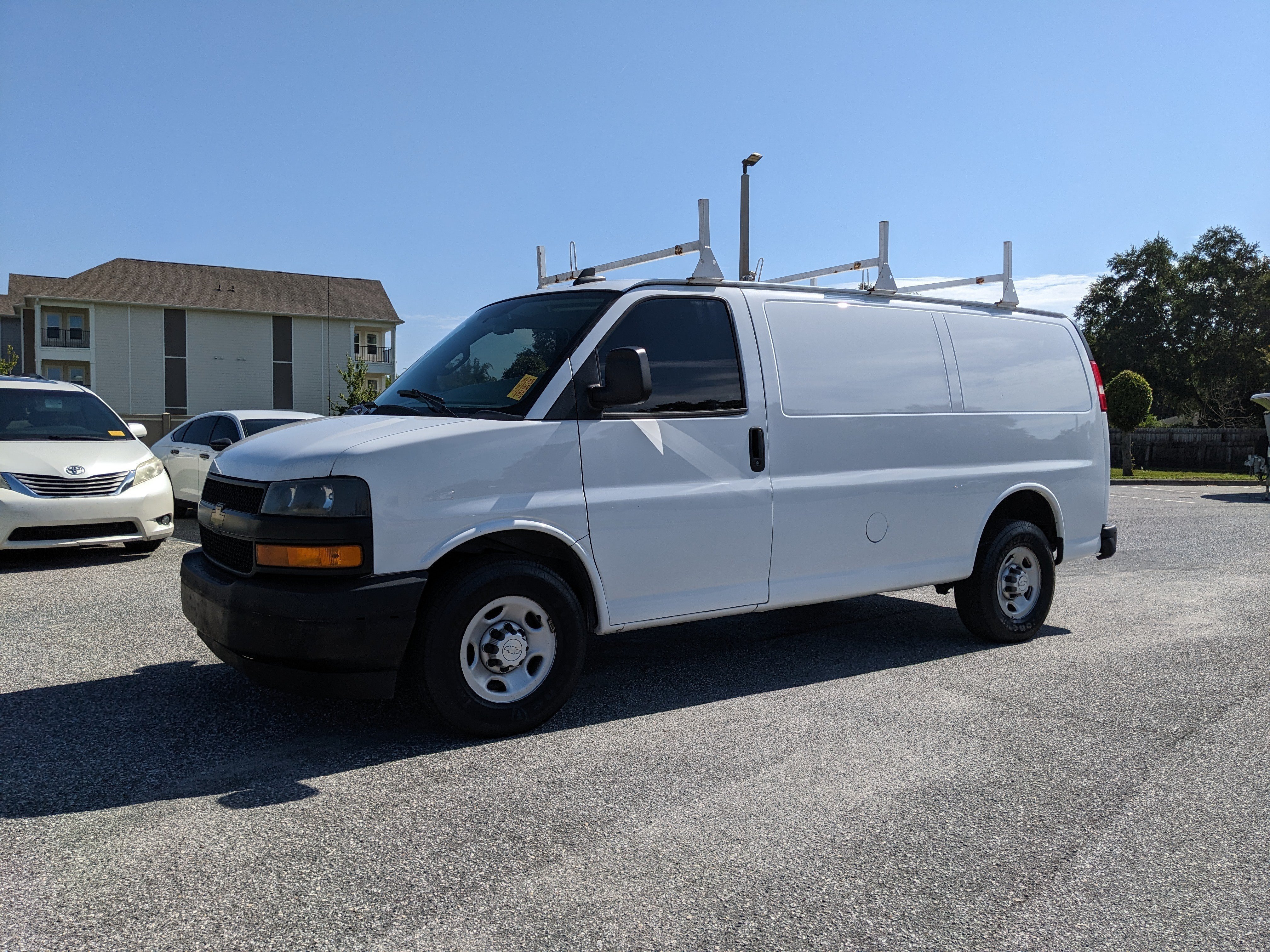 Used 2019 Chevrolet Express Cargo Work Van with VIN 1GCWGAFG1K1224343 for sale in Winter Haven, FL