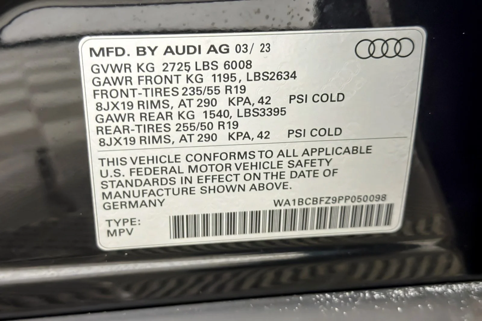 Used 2023 Mythos Black Metallic Audi Premium Plus 40 RWD image 27