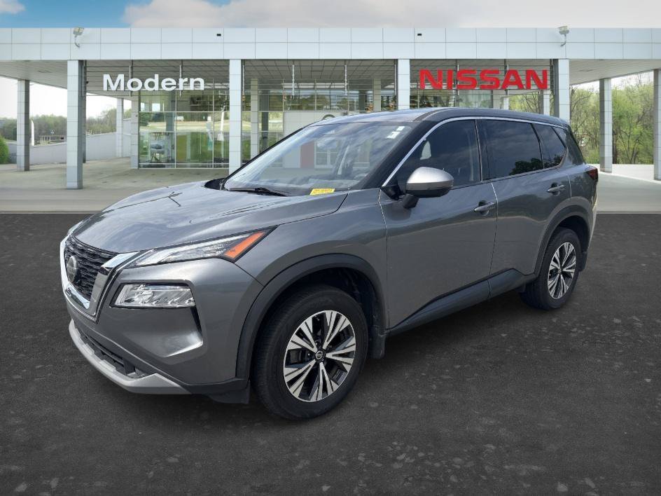 Used 2021 Gun Metallic Nissan SV image 1