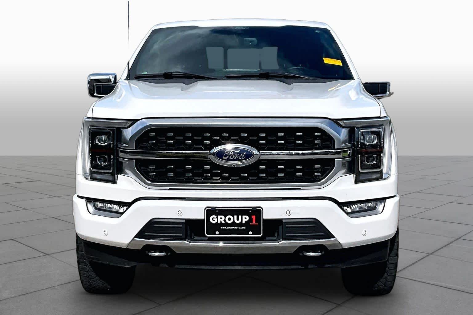 Used 2021 Star White Metallic Tri-Coat Ford Platinum image 4