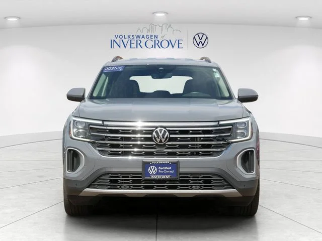 Certified 2026 Volkswagen Atlas SE w/Tech with VIN 1V2HN2CA0TC501542 for sale in Inver Grove Heights, Minnesota