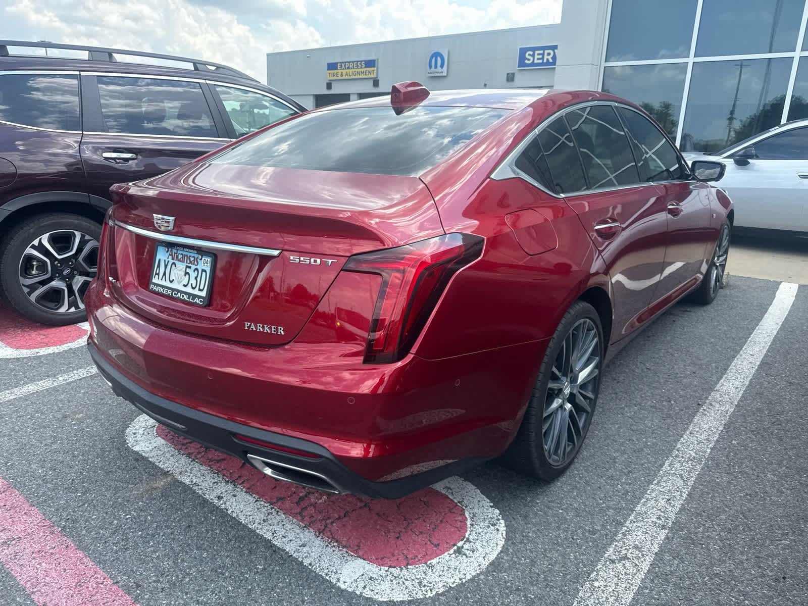 Used 2025 Radiant Red Tintcoat Cadillac Premium Luxury image 3