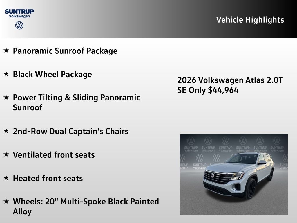New 2026  Volkswagen 2.0T SE w/Technology image 7