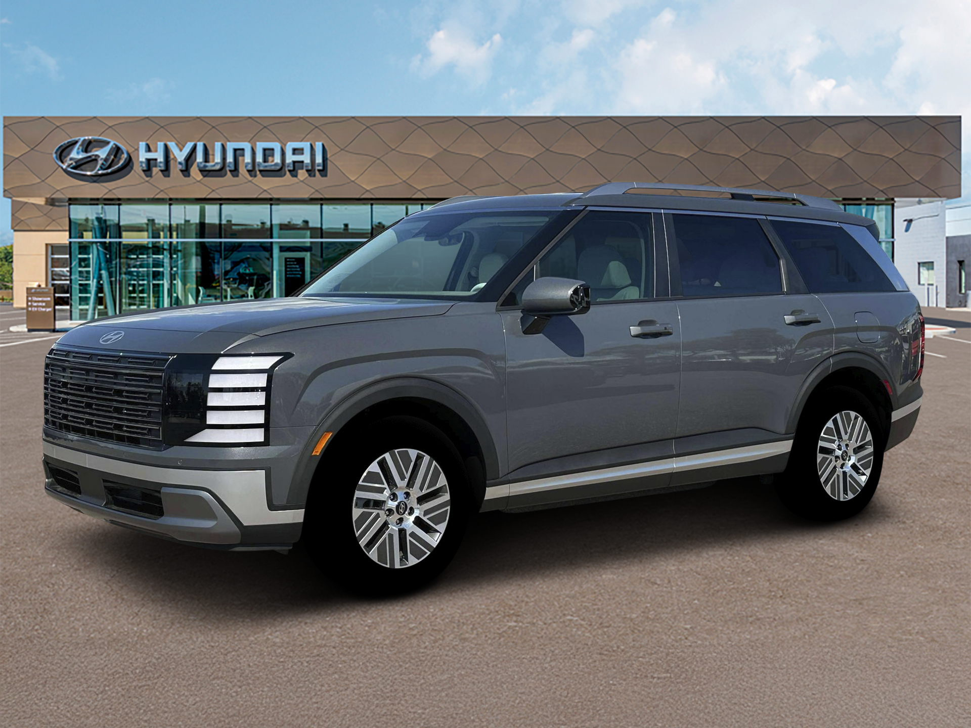 New 2026 Gray Pearl Hyundai Blue SEL image 2