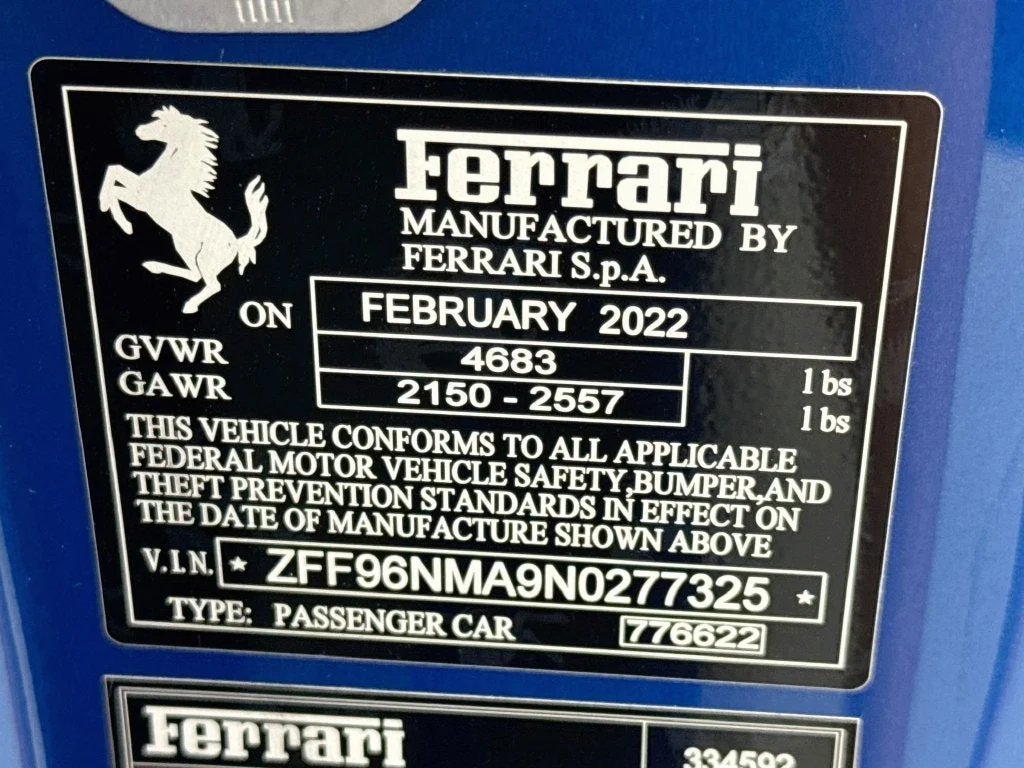 Used 2022 Blu Corsa Ferrari  image 39