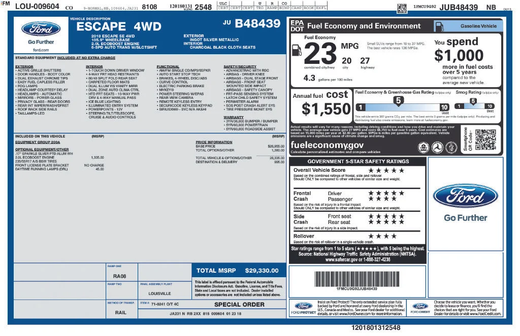 Used 2018 Ingot Silver Metallic Ford SE image 6