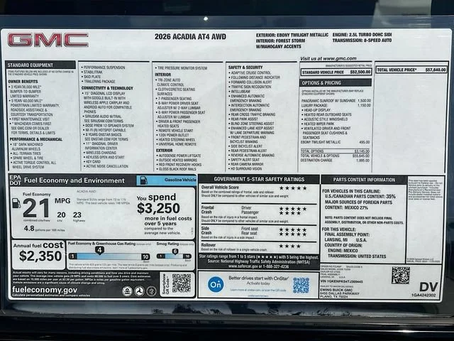 2026 GMC Acadia AT4 - Photo 21