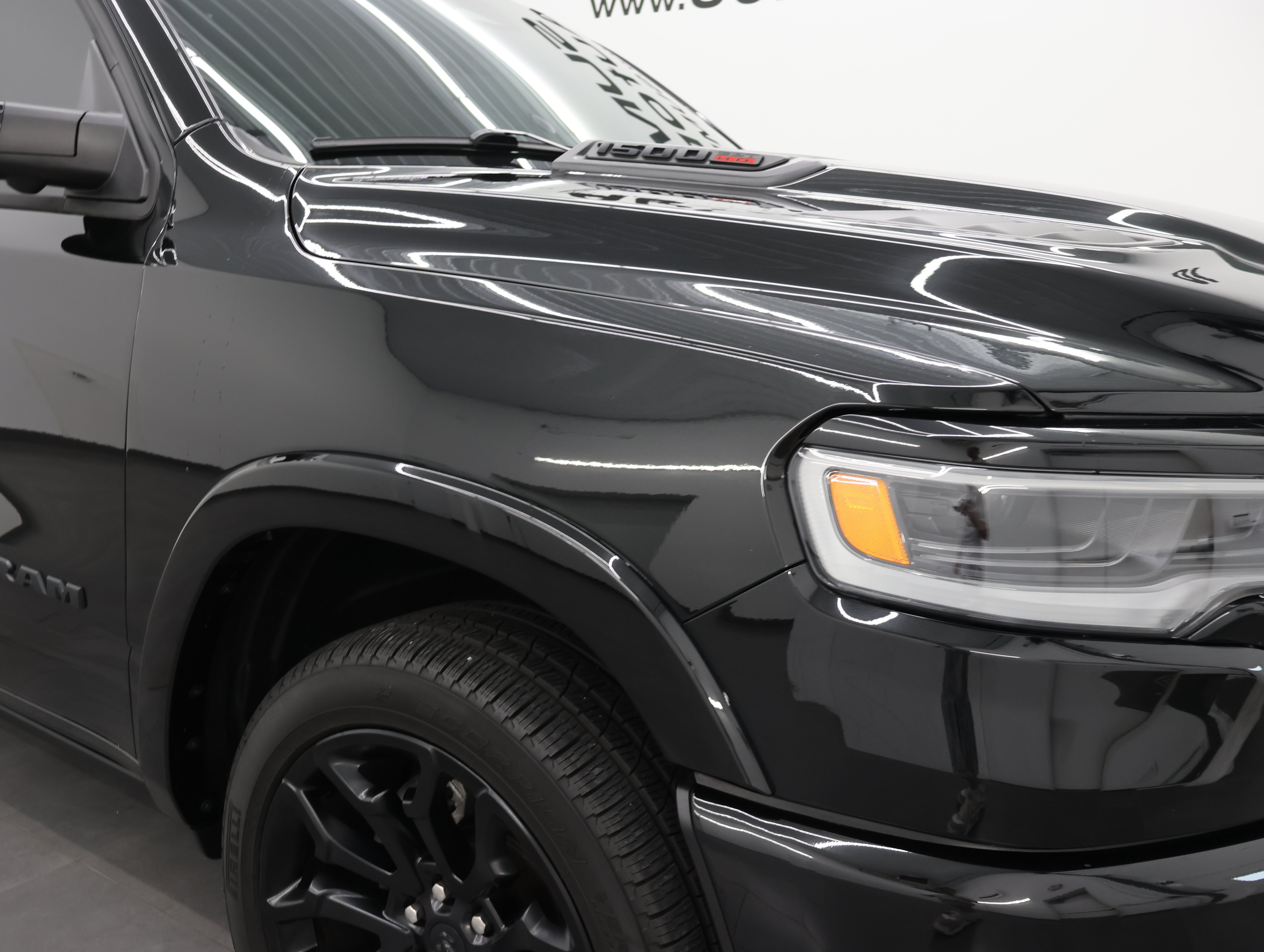 Used 2025 Diamond Black Crystal Pearlcoat Ram Limited image 24