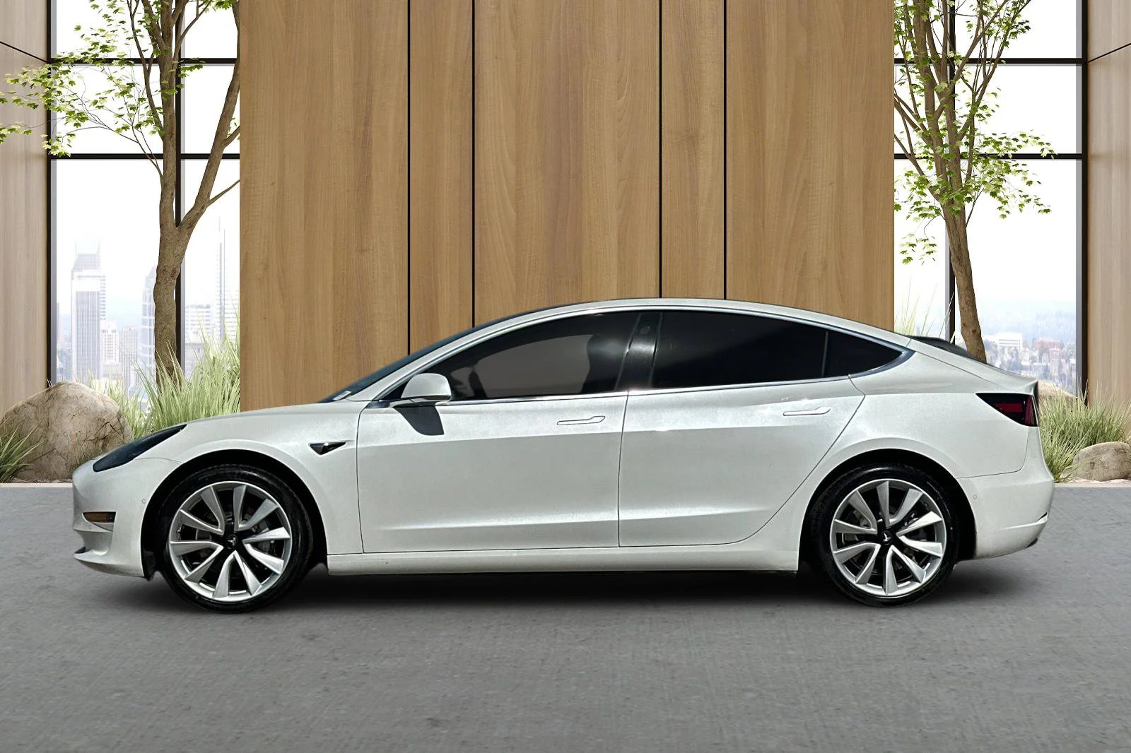 Used 2019 White Tesla Standard Range Plus image 7