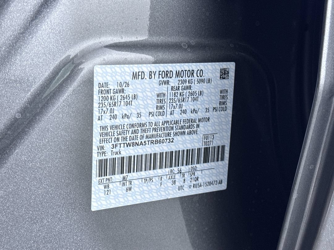 New 2026 Carbonized Gray Metallic Ford Tremor image 11