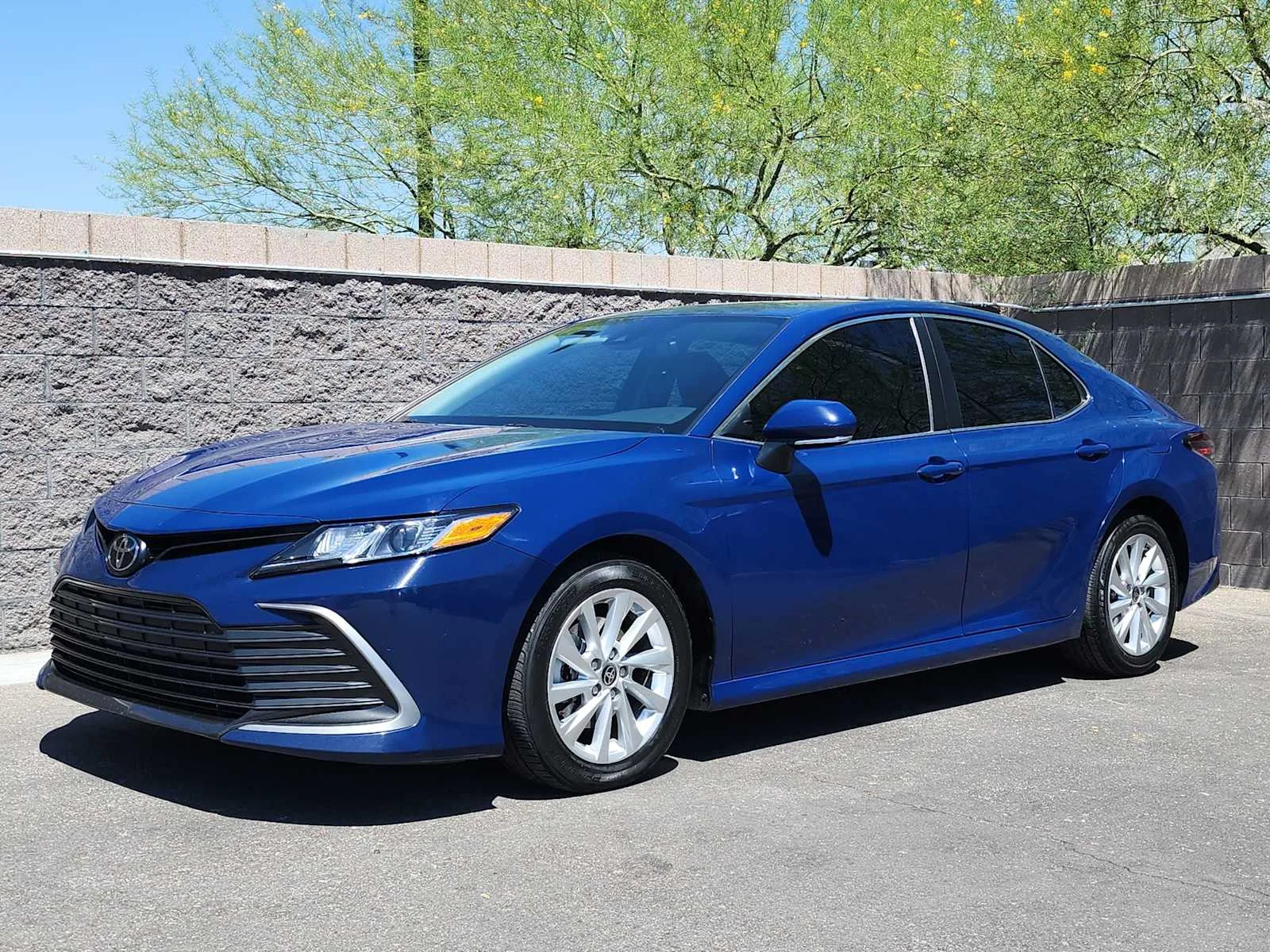 Used 2023 Reservoir Blue Toyota LE image 4
