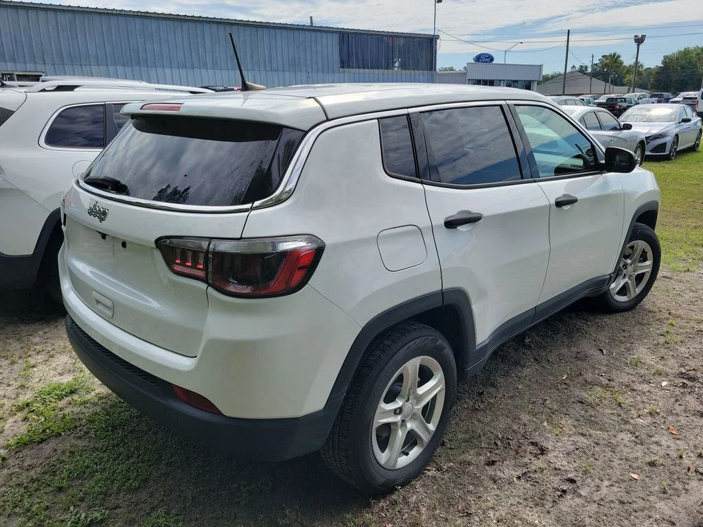 Used 2023 Bright White Clearcoat Jeep Sport image 3