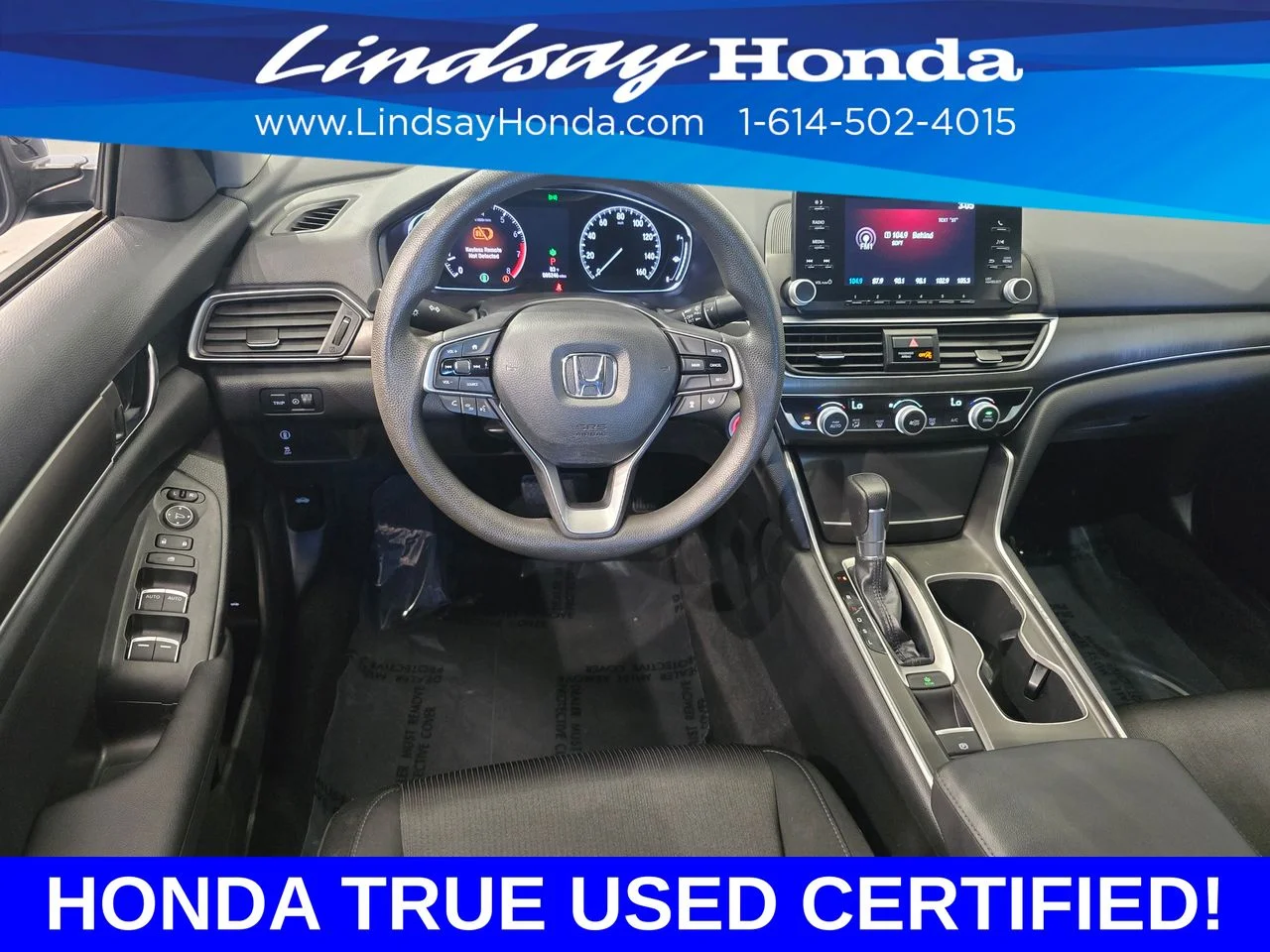 Certified Used 2019 Crystal Black Pearl Honda LX image 13