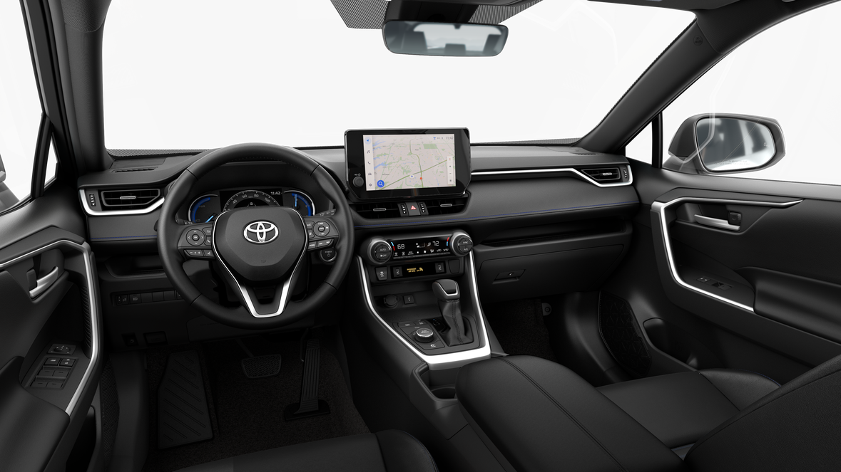 New 2025 Wind Chill Pearl with Midnight Black Metallic roof Toyota Hybrid XSE image 5