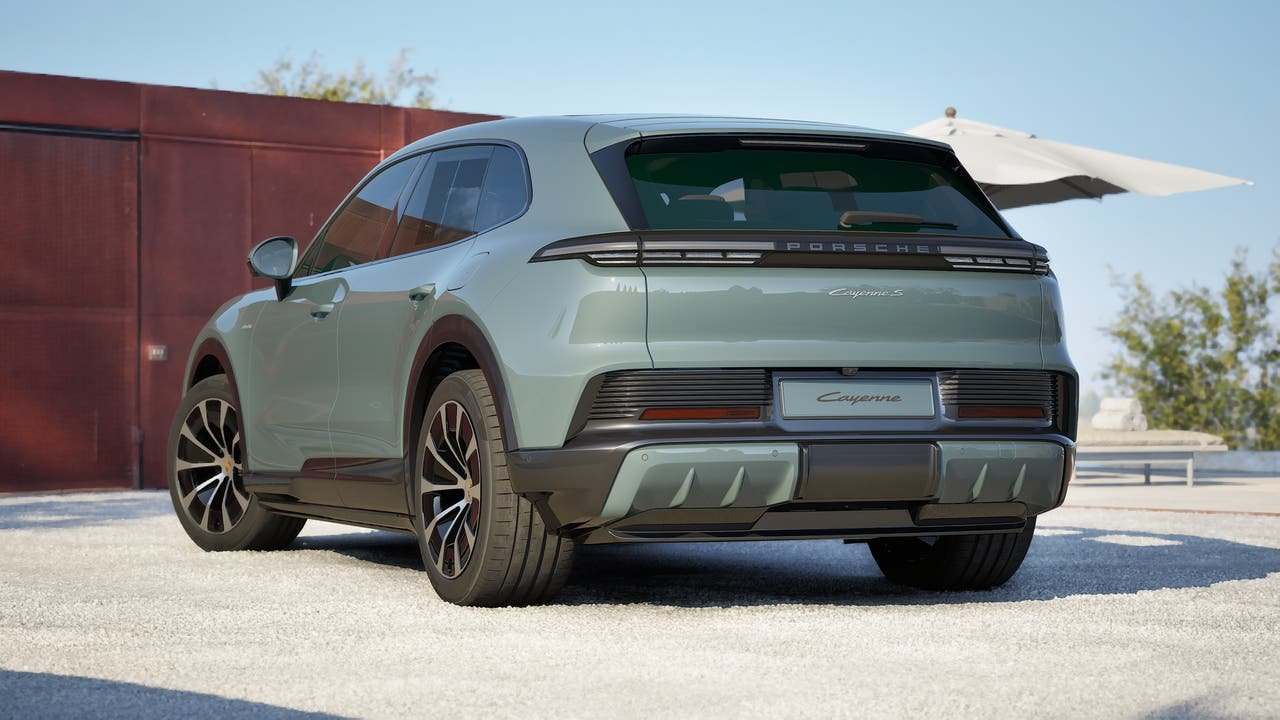 New 2026 Mystic Green Metallic Porsche S Electric image 3