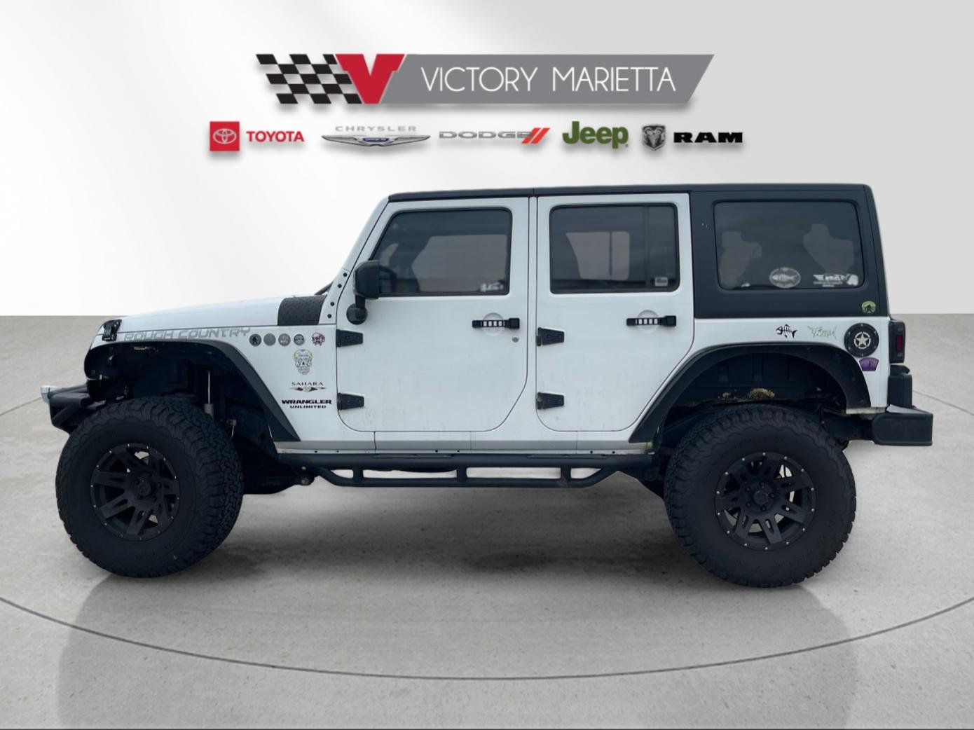 Used 2016 Jeep Wrangler Unlimited Sahara with VIN 1C4BJWEG1GL195811 for sale in Marietta, OH