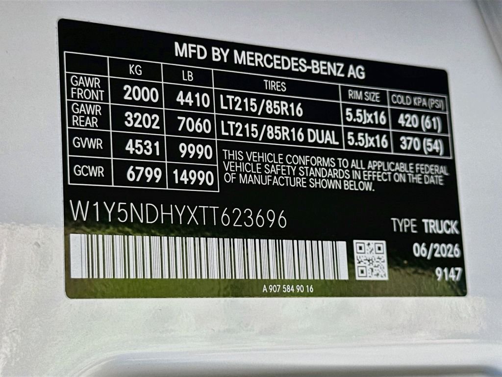 New 2026 Arctic White Mercedes-Benz Cargo 170 WB image 26
