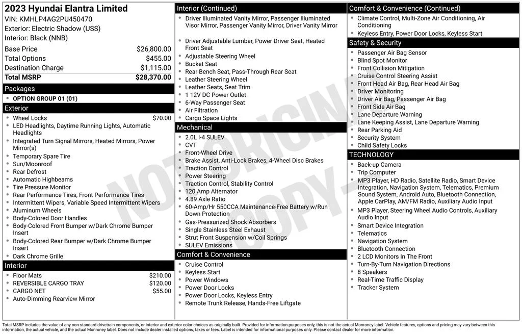 Used 2023 Gray Hyundai Limited image 3