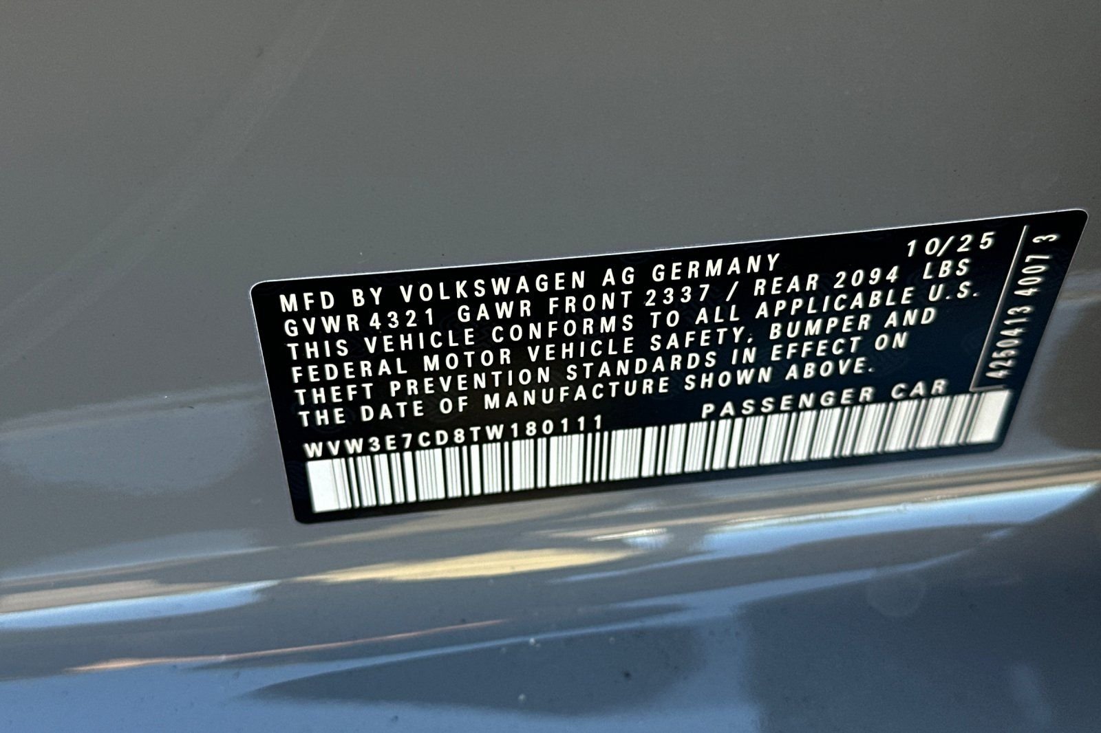 New 2026 Moonstone Gray Volkswagen 2.0T SE image 29
