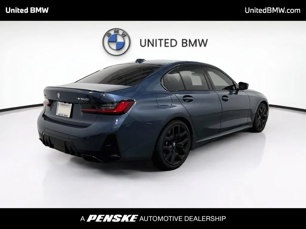 Certified Used 2025 Arctic Race Blue metallic BMW M340i xDrive image 5