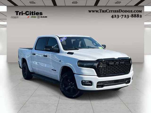 New 2026 Bright White Clear-Coat Exterior Paint RAM Big Horn/Lone Star image 1