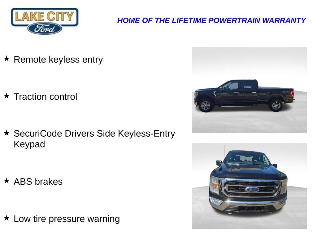 Used 2021 Agate Black Metallic Ford XLT image 11