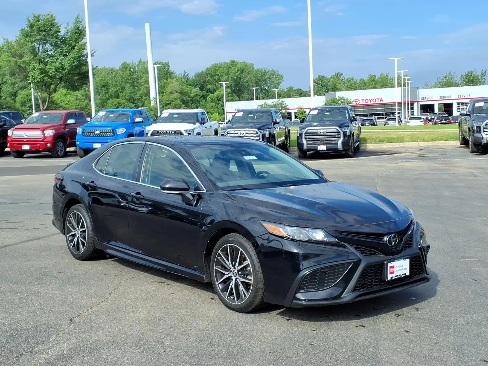 Certified Used 2024 Black Toyota SE image 1