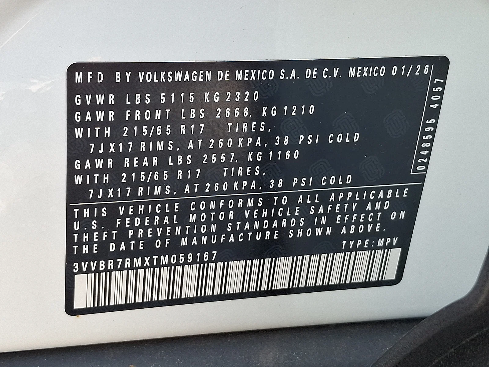 New 2026 Pure White - 0Q0Q Volkswagen S image 11