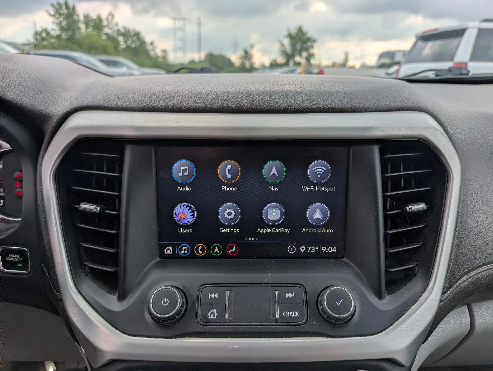 Used 2020 White Frost Tricoat GMC SLT image 14