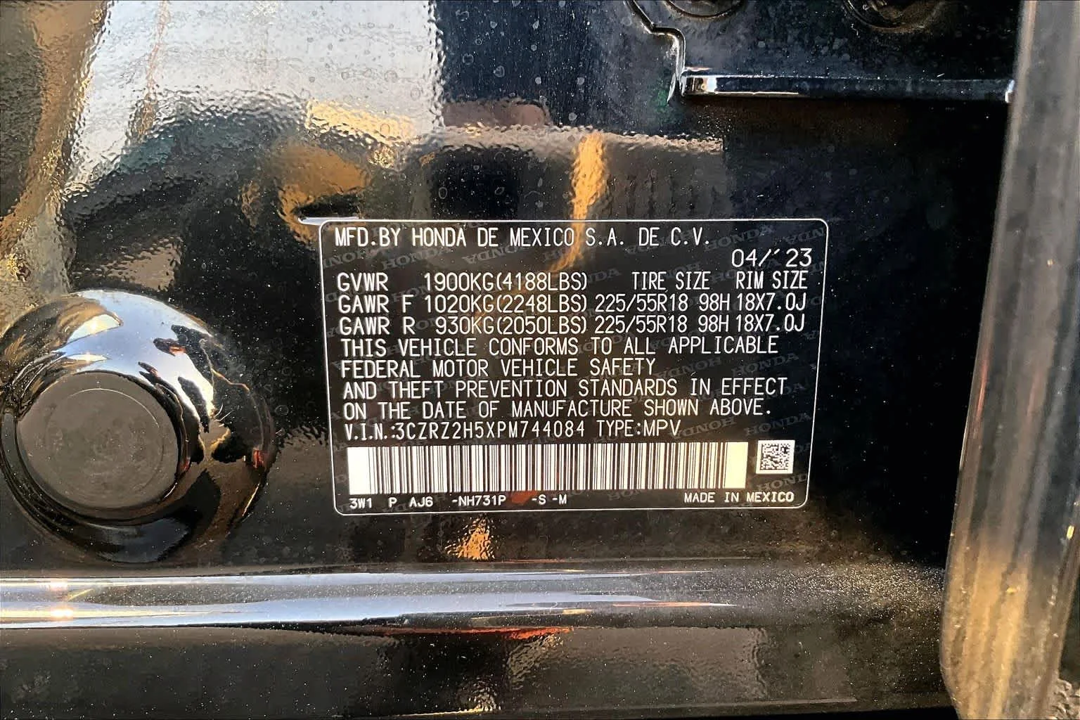 Used 2023 Crystal Black Pearl Honda Sport image 35