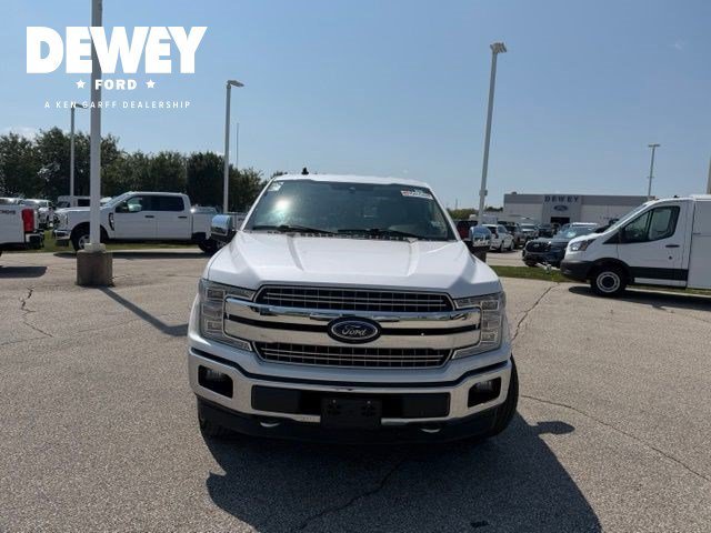 Used 2019 White Platinum Clearcoat Metallic Ford LARIAT image 2