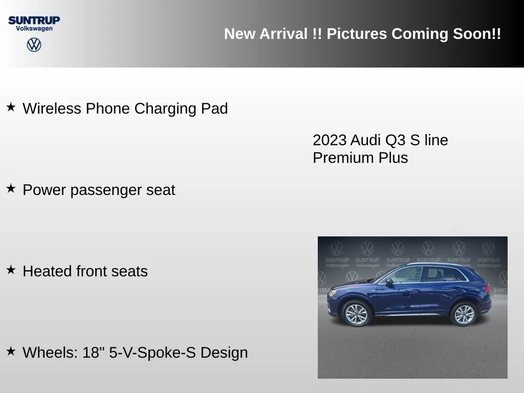 Used 2023 Blue Audi Premium Plus image 12