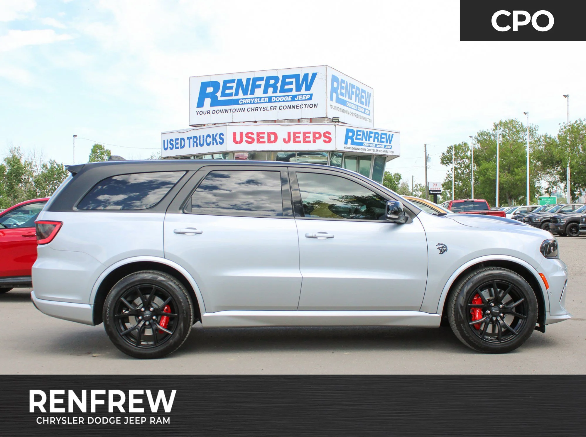 Certified Used 2025 triple nickel Dodge SRT Hellcat Silver Bullet*3M PPF | 710 HP | Apple CarPlay | Adaptive Cruise | Red Leather image 1