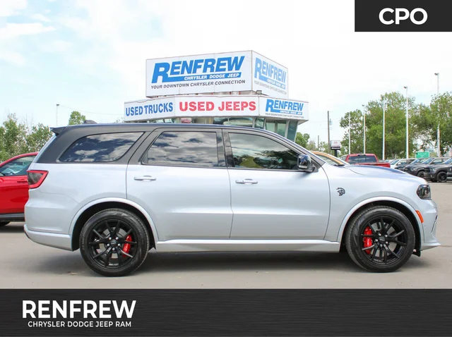 2025 Dodge Durango SRT Hellcat Silver Bullet*3M PPF | 710 HP | Apple CarPlay | Adaptive Cruise | Red Leather