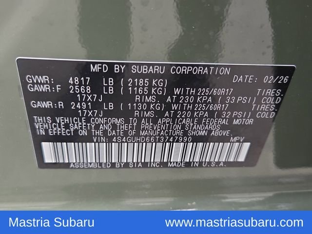 Used 2026 Alpine Green Subaru Premium image 6