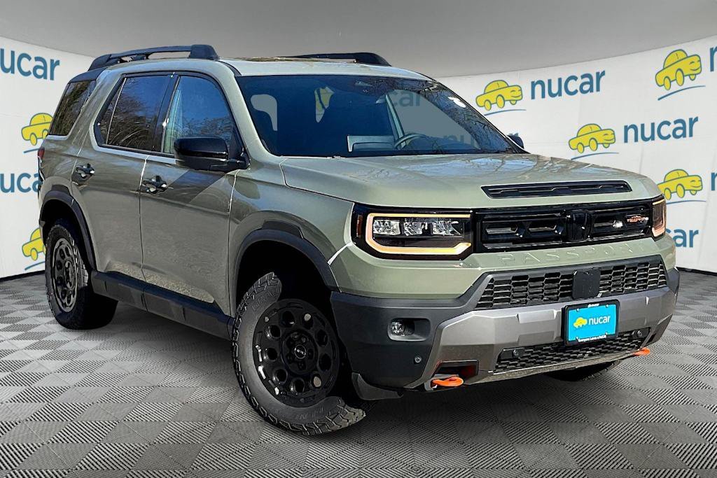 New 2027 Ash Green Metallic Honda TrailSport Elite Blackout image 1