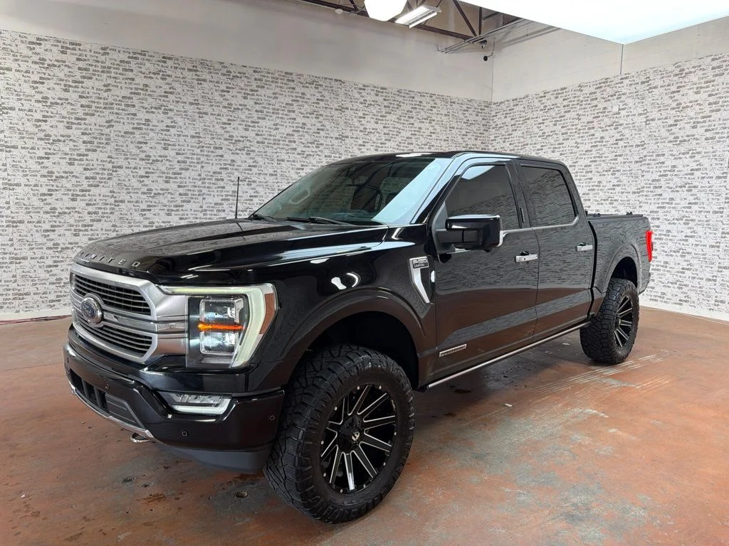 Used 2021 Agate Black Metallic Ford Limited image 3