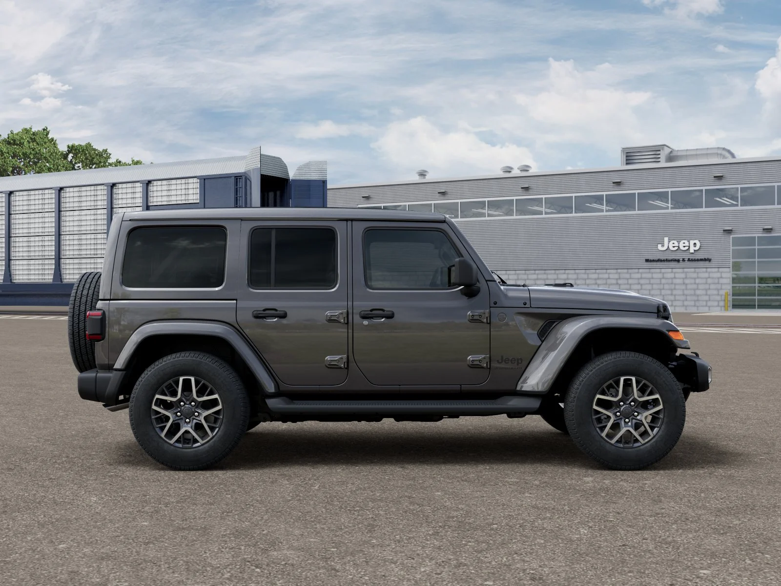 New 2026 Granite Crystal Metallic Clear-Coat Exterior Paint Jeep Sahara image 47